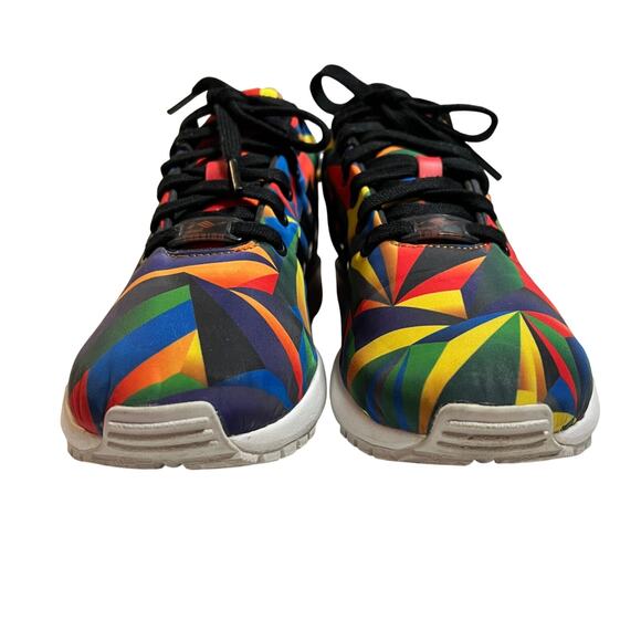 Adidas Mens ZX Flux Torsion Macro Prism Geometric Sneakers Size 8 Multicolor main image 10